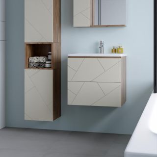 Тумба под раковину Бриклаер Кристалл 4627125416927 60 см латте